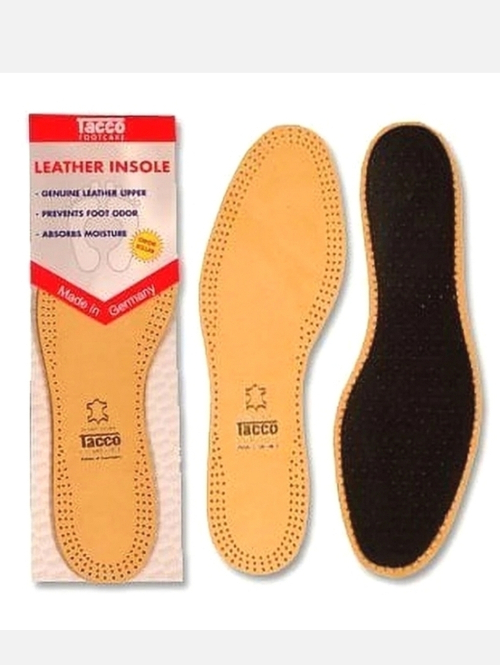 Tacco Men's Leather Insoles Made in Germany Sz 12